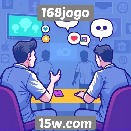 Recursos de interação social no 168jogo